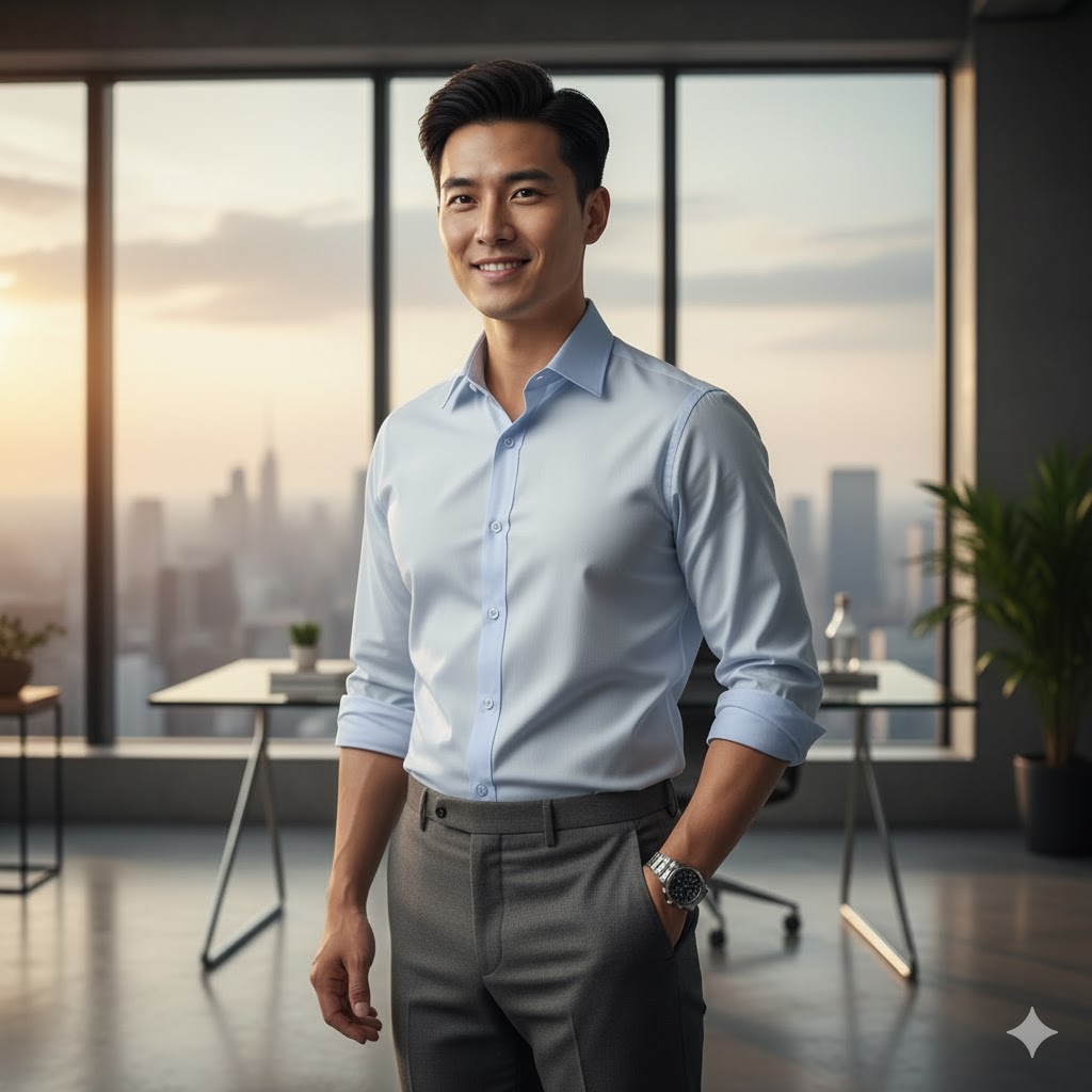 Áo sơ mi công sở nam